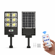 Lampa Solara Stradala LED 80W, Senzor Miscare, Telecomanda