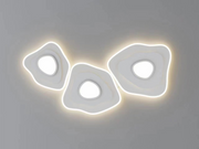 Plafoniera LED 294W 12000lm cu trei module organice, lumina calda/neutra/rece reglabila, montaj tavan