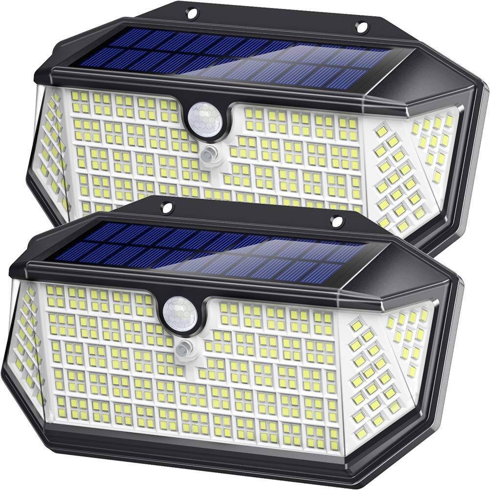 Lampa Solara de Perete cu 266 LED-uri, Senzor de Miscare si 3 Moduri de Iluminare