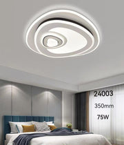 Plafoniera LED 61W design spiral, 350mm, lumina reglabila 3000K-6500K, montaj tavan, dormitor modern