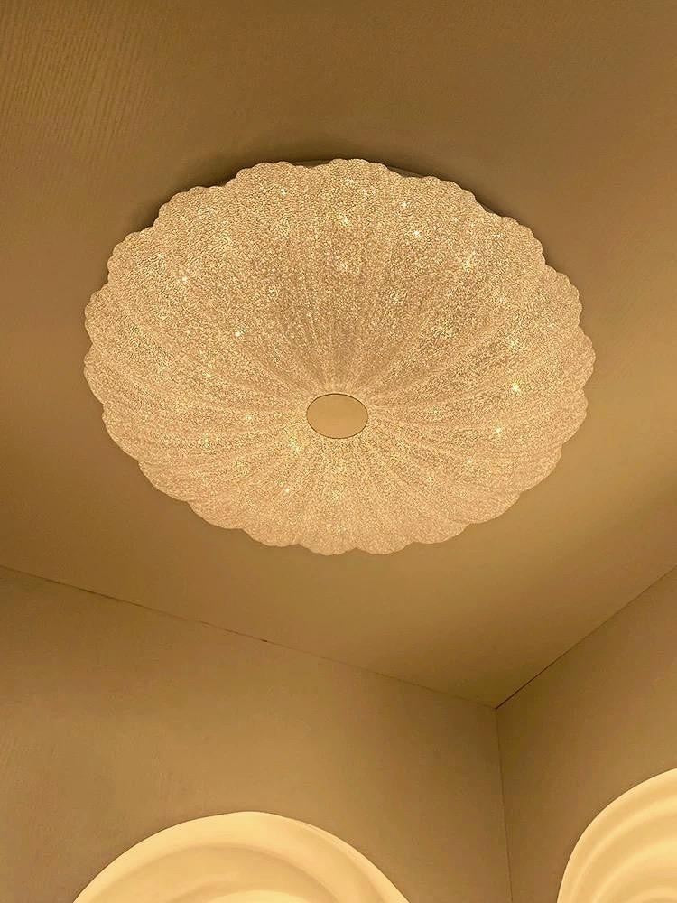 Plafoniera LED rotunda 72W tip petala, abajur acril sclipitor, montaj tavan, 3 temperaturi culoare