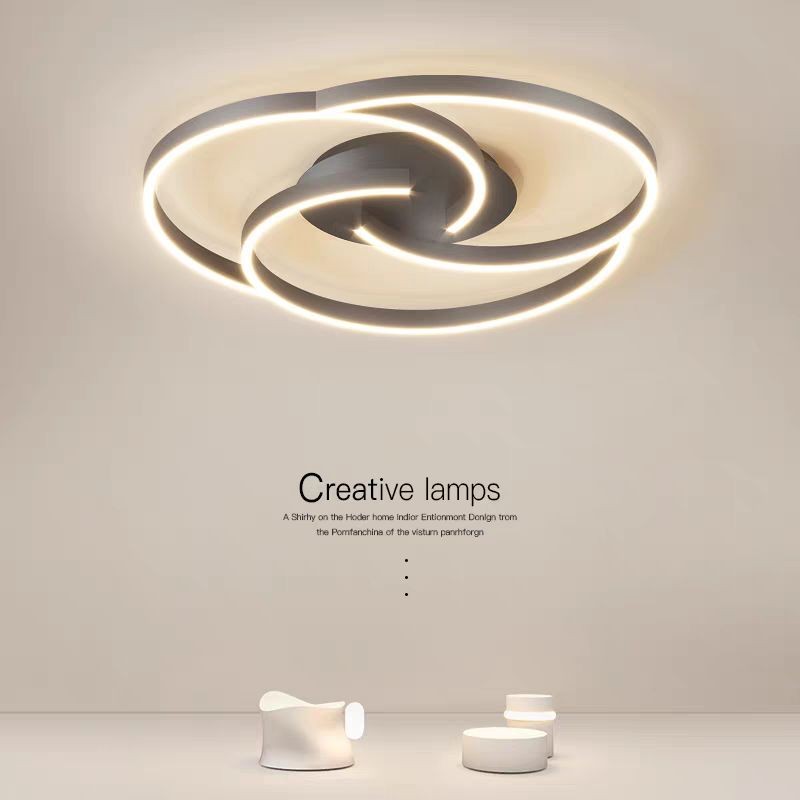 Plafoniera LED 70W design spiralat negru mat, lumina reglabila 3000K-6500K, telecomanda WiFi 2.4G inclusa