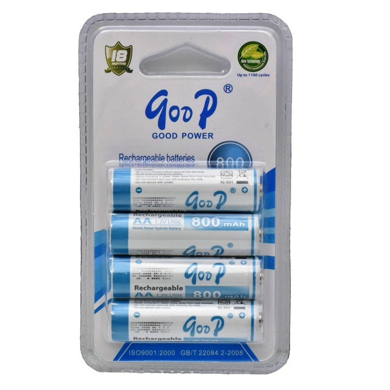 Set 4 Buc Acumulatori GooD R6 AA, 800mAh, Ni-Mh