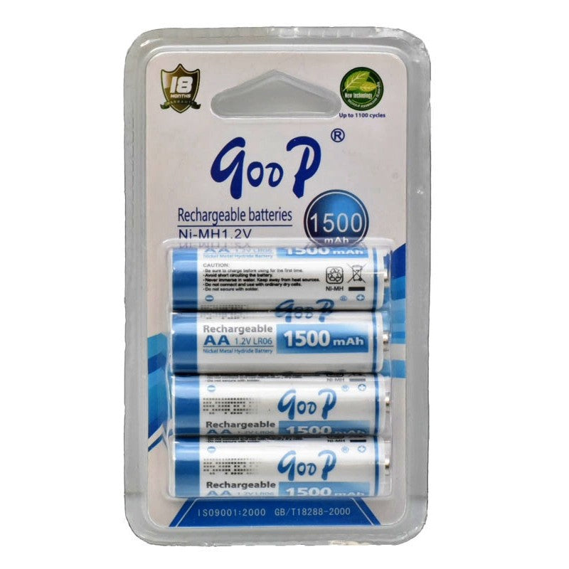 Set 4 Buc Acumulatori GooD R6 AA, 1500mAh, Ni-Mh