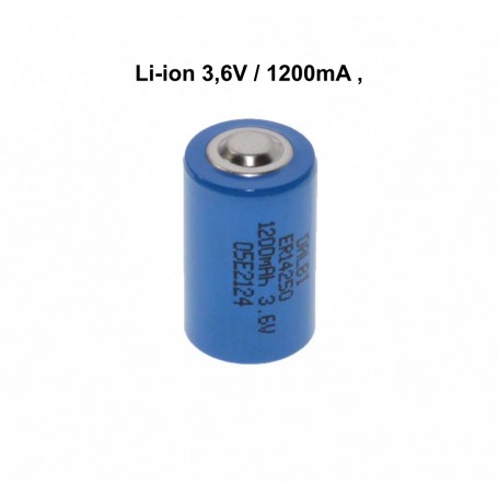 Acumulator Li-ion, Tip 14250, 3.6V 1200mAh