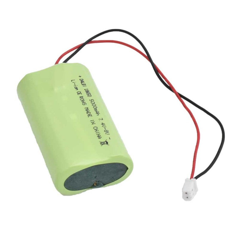 Acumulator Li-ion cu fire si mufa, Model 2 x 18650, 7,4V-8V, 5000mAh
