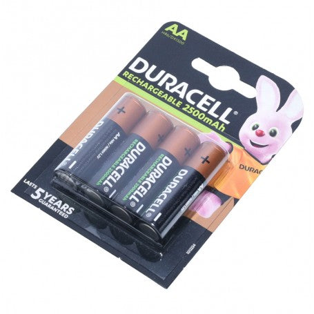 Set 4 Buc Acumulatori R6 AA Duracell, 2500mAh, Ni-MH