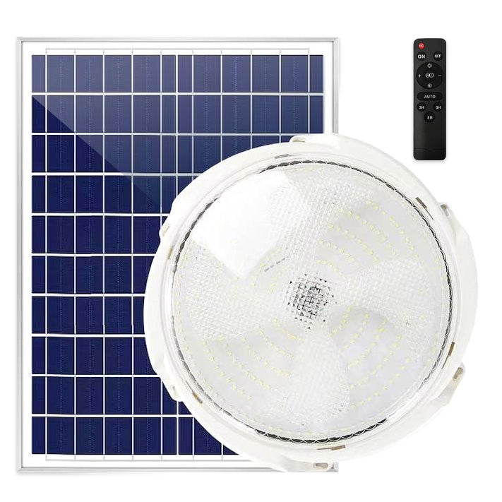 Aplică LED 100W cu Panou Solar, Interior/Exterior, Plafonieră Rotundă, Lumină Rece/Caldă, ClassLights