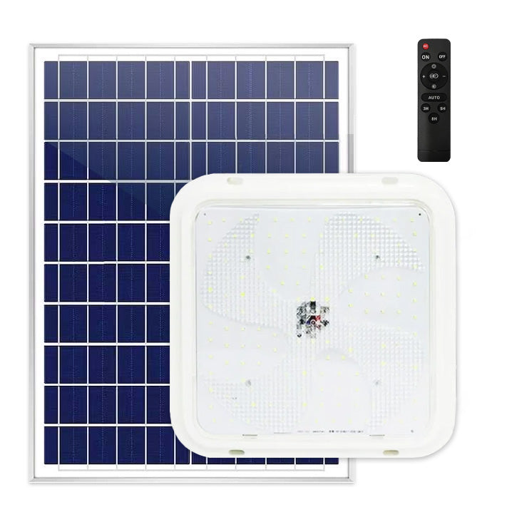 Aplică LED 200W cu Panou Solar, Interior/Exterior, Plafonieră Patrată, Lumină Rece/Caldă, ClassLights