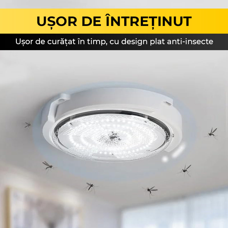 Aplică LED 200W cu Panou Solar, Interior/Exterior, Plafonieră Rotundă, Lumină Rece/Caldă, ClassLights