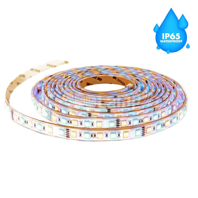 Banda LED 12V, Exterior IP65, 60 LED/m SMD5050, Alb-Cald, Rola 5 metri, ElectroAZ