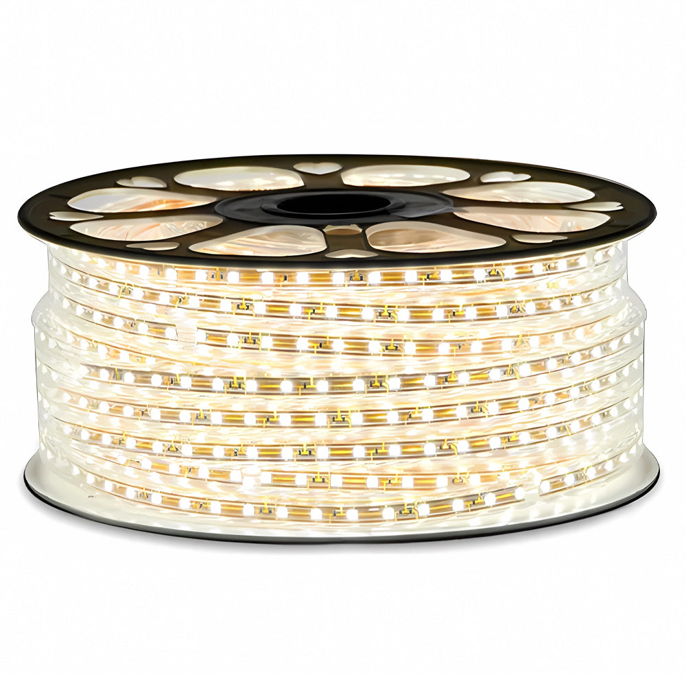 Banda LED 220V, 4000K, Lumina Alb Neutru, 120LED/m, IP65, Rola 100 Metri, ClassLights