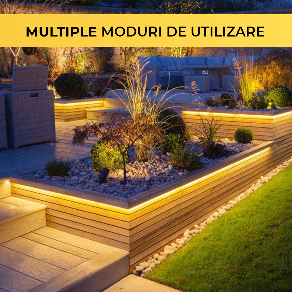 Banda LED 220V, 4000K, Lumina Alb Neutru, 120LED/m, IP65, Rola 100 Metri, ClassLights