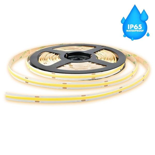 Banda LED COB 528LED/m, Lumina Alb-Cald, Exterior IP65, Rola 5 metri, ElectroAZ