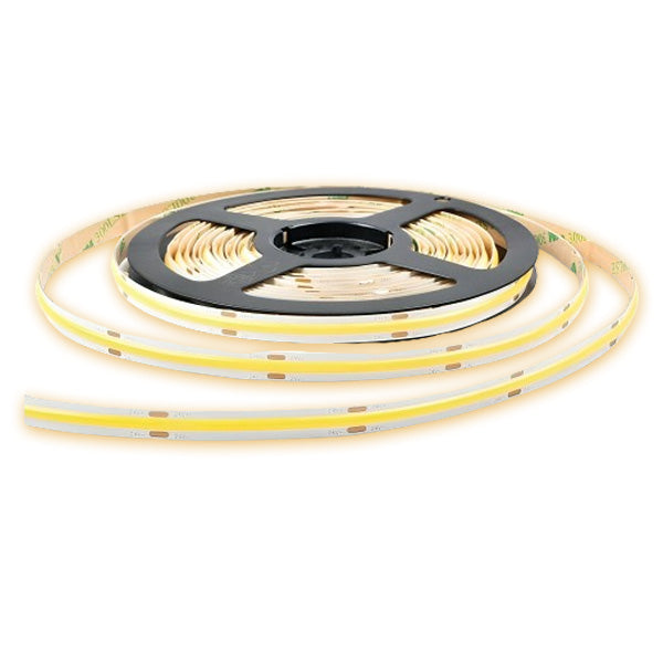 Banda LED COB 528LED/m, Lumina Alb-Cald, Interior IP20, Rola 5 metri, ElectroAZ
