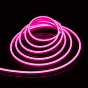 Banda LED Neon Flex, Set Complet, Lungime 5m, Lumina Roz, IP65, ElectroAZ