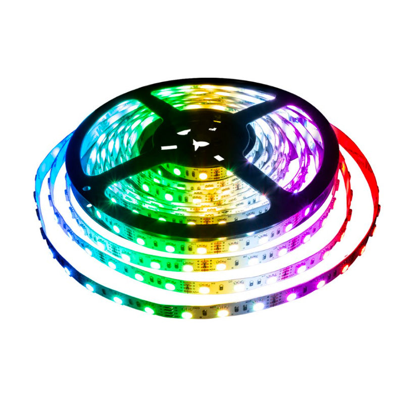 Banda LED RGB 12V, Multicolor, Interior, 60 LED, Chip LED SMD2835, Rola 5 metri, ElectroAZ