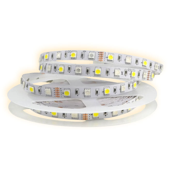 Banda LED SMD5050 - 120 LED/m, Iluminat Alb-Cald, Interior IP20 - Rola de 5 Metri, ElectroAZ