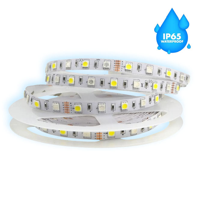 Banda LED SMD5050, 120 LED/m, Iluminat Alb-Rece, Exterior IP65, Rola de 5 Metri, ElectroAZ