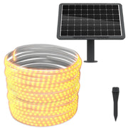 Kit Banda LED Alb-Cald, 20 Metri, Panou Solar Monocristalin, 200W, IP65, ClassLights