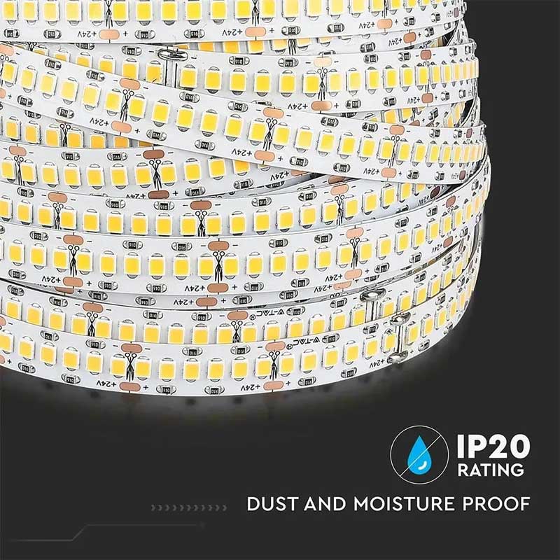 Banda LED 24V, 4000K, Lumina Alb Neutru, 240 LED/m, IP20, Rola 10 Metri, ClassLights