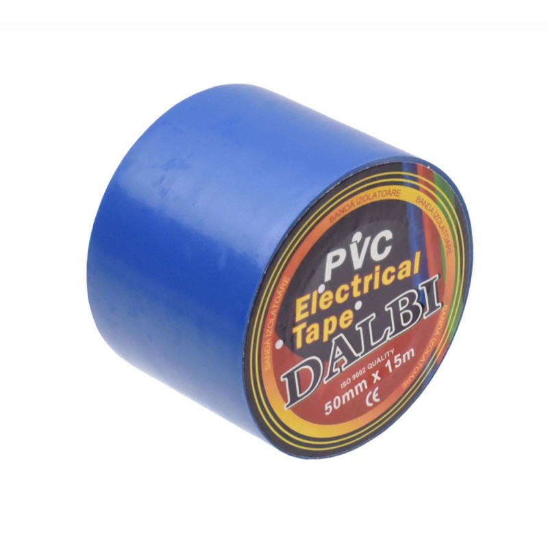 Set 5x Banda izolier, Lata, 50mm, PVC, Lungime 15m, Albastru