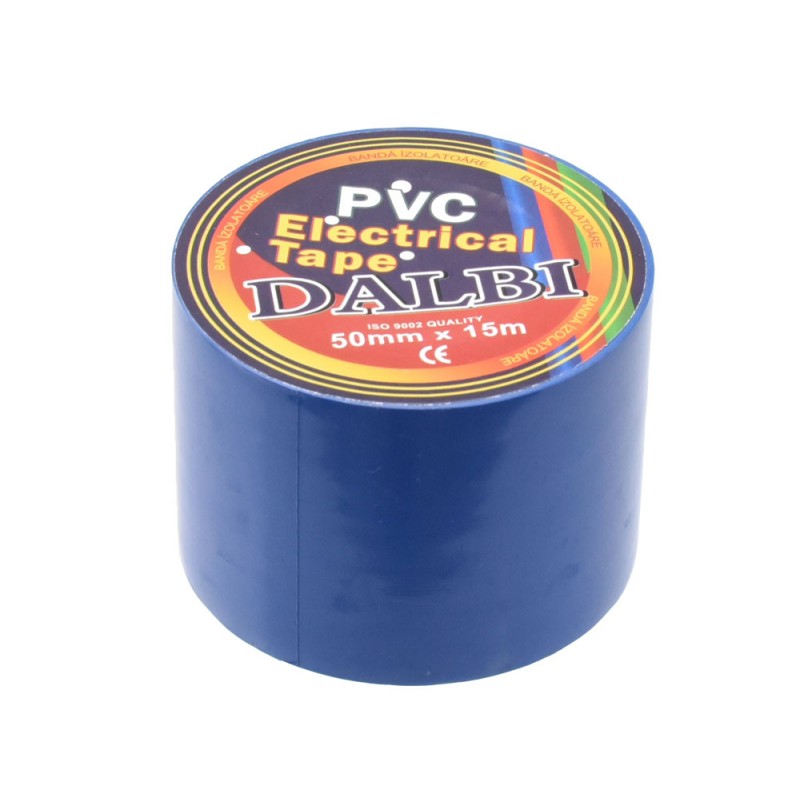 Set 5x Banda izolier, Lata, 50mm, PVC, Lungime 15m, Albastru