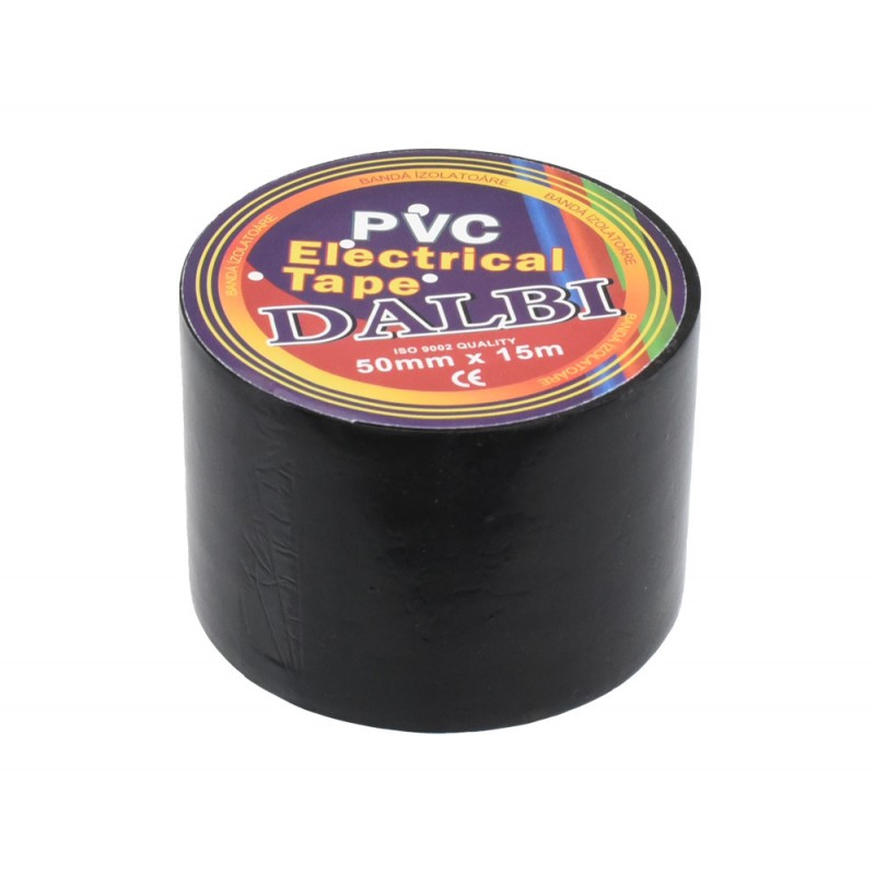 Set 5x Banda izolier, Lata, 50mm, PVC, Lungime 15m, Negru