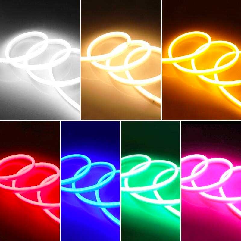 Banda LED Neon Flex, Set Complet, Lungime 5m, Lumina Verde, IP65, ElectroAZ