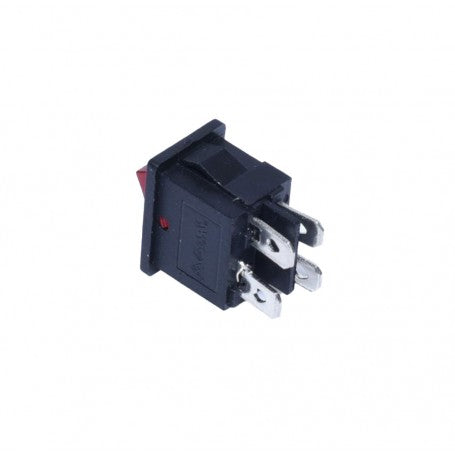 Buton IRS ON-OFF 220V Mic LED Rosu 21x15mm