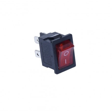 Buton IRS ON-OFF 220V Mic LED Rosu 21x15mm