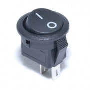 Buton ON-OFF 12x20mm Negru 250V-3A
