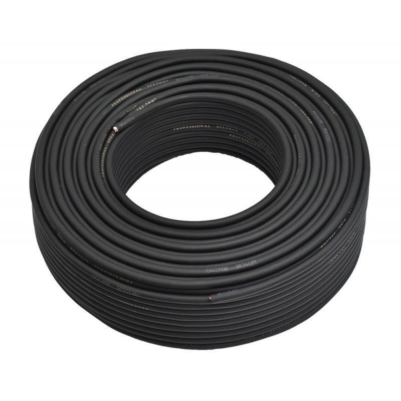 Cablu Audio Rotund cu Bumbac, 2x2.5mm, 8mm, Rola 100m