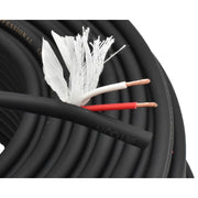 Cablu Audio Rotund cu Bumbac, 2x2.5mm, 8mm, Rola 100m