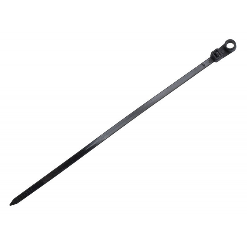 Set 100 x Colier de Plastic cu Cap Montabil, 5 x 150mm, Negru