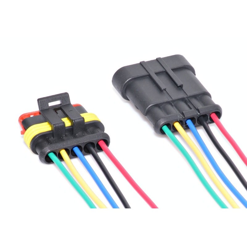 Conectori Auto cu 5 Fire Waterproof