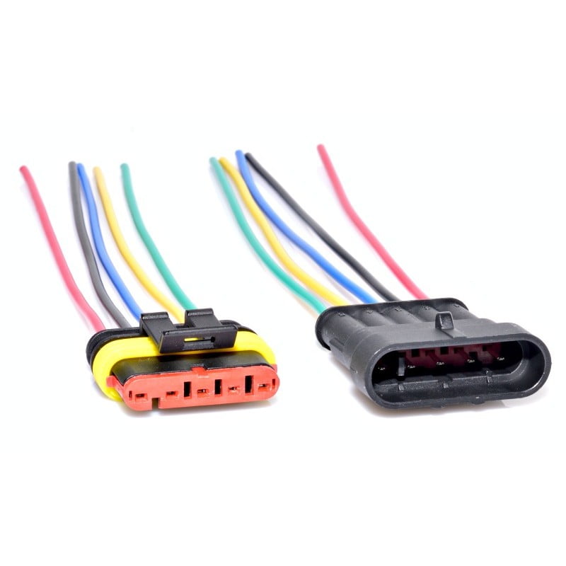 Conectori Auto cu 5 Fire Waterproof