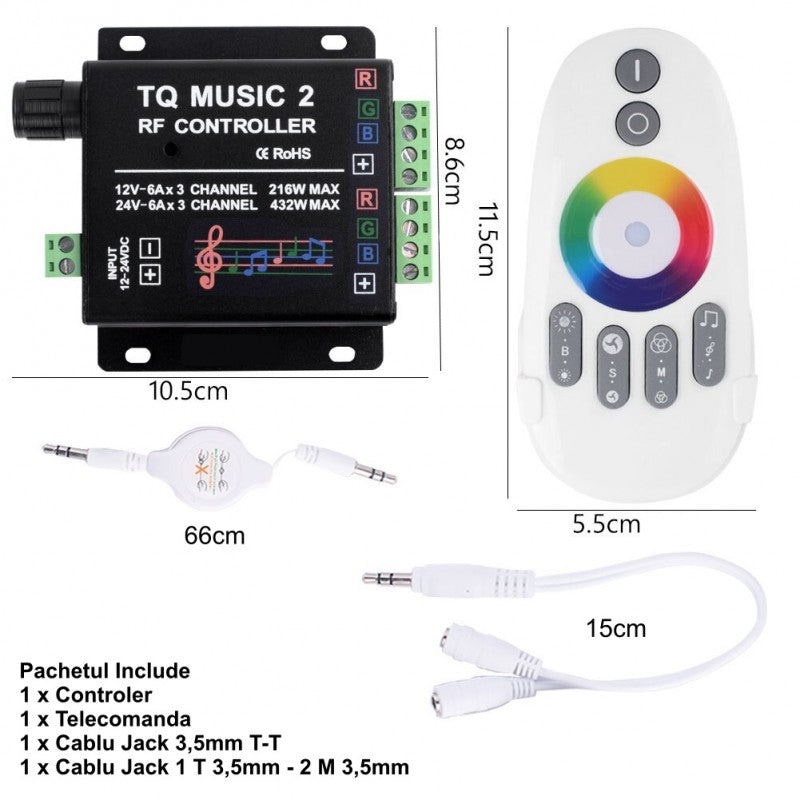 Controller Led RGB - TQ Music 2 RF + Wifi