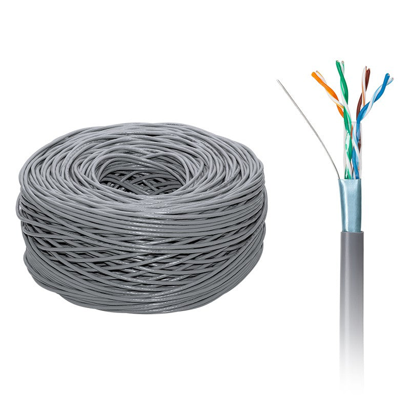 Cablu FTP la rola, 305 metri, CAT5E, Fire din cupru integral, THB