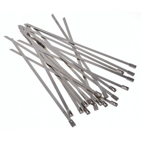 Set 20 x Colier de Inox, 4.6mm x 150mm, Gri