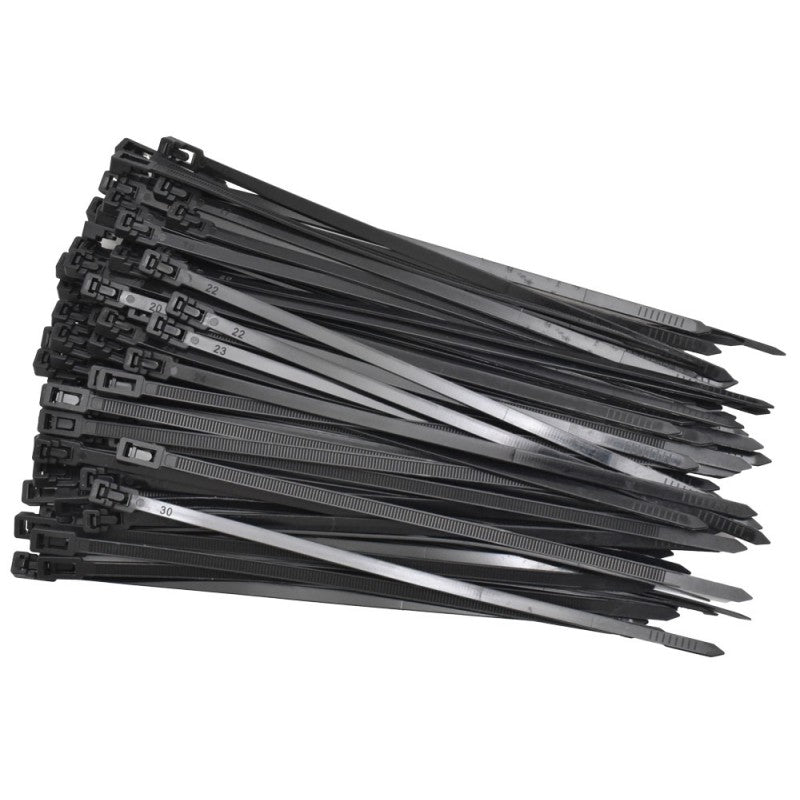 Set 100x Colier de Plastic Reutilizabil, 5x150mm, Negru