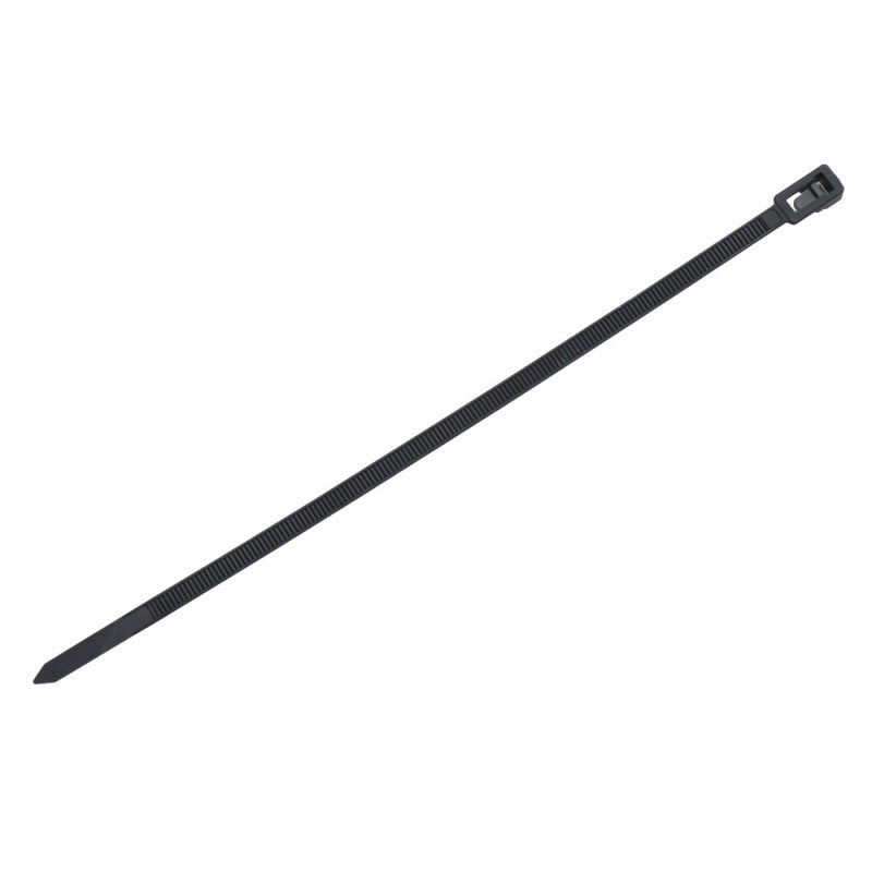Set 100x Colier de Plastic Reutilizabil, 5x200mm, Negru