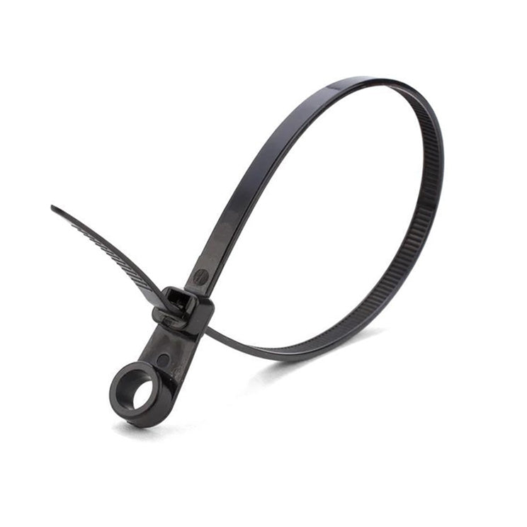 Set 100 x Colier de Plastic cu Cap Montabil, 5 x 150mm, Negru