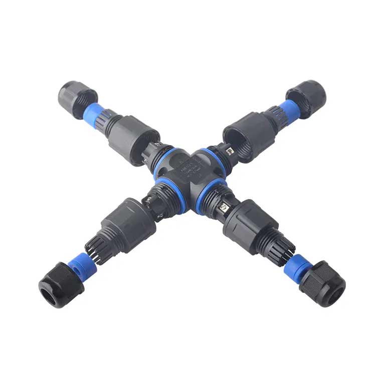 Conector Electric Impermeabil IP68 pentru 4 Cabluri - 4 poli, ElectroAZ
