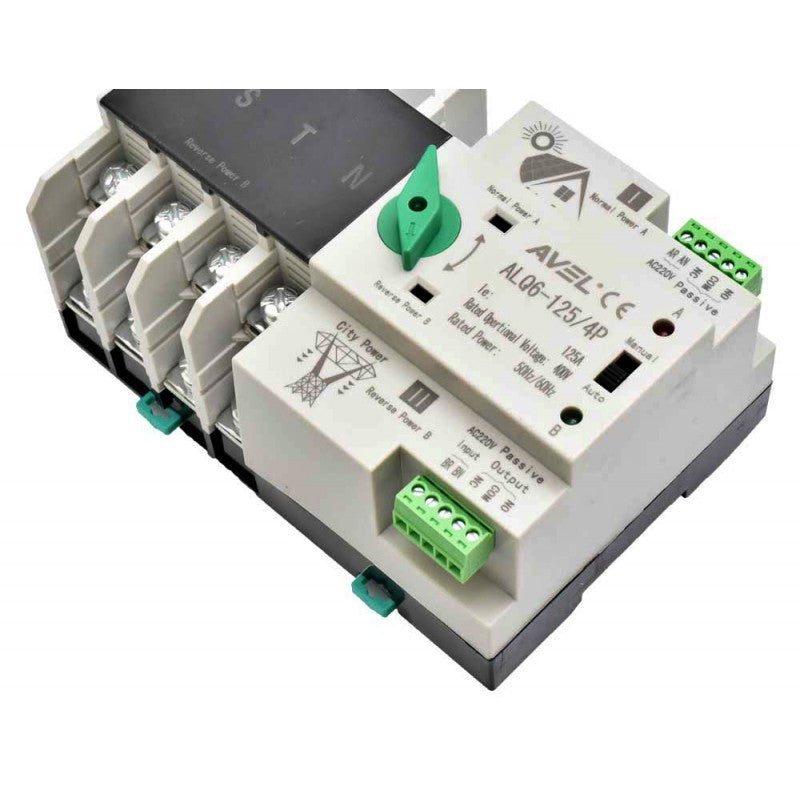 Comutator Automat de Transfer Fotovoltaic, ATS, Putere 125A, 4 Poli