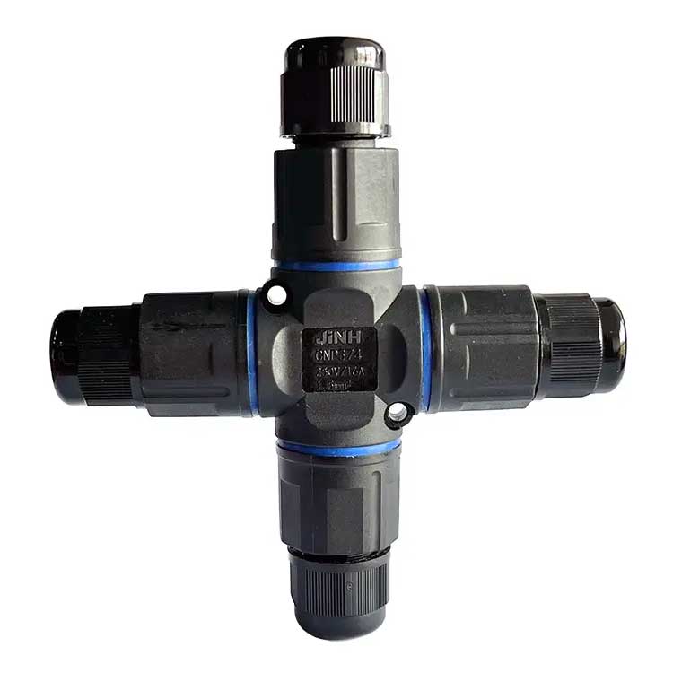 Conector Electric Impermeabil IP68 pentru 4 Cabluri - 4 poli, ElectroAZ