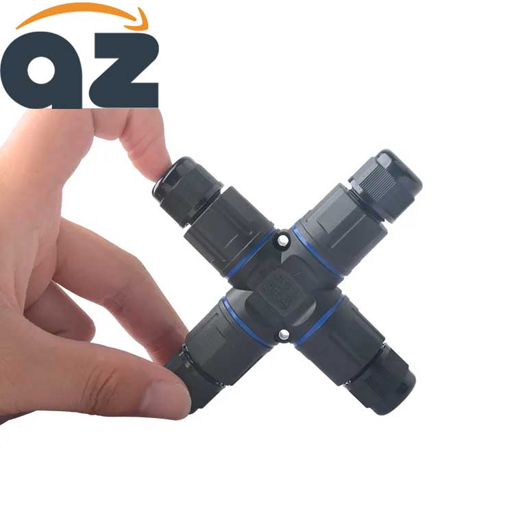 Conector Electric Impermeabil IP68 pentru 4 Cabluri - 4 poli, ElectroAZ