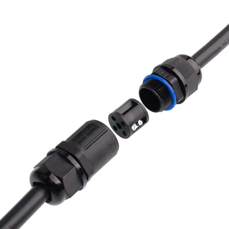 Conector Electric Impermeabil cu 4 Poli, IP68, Pentru Cablu 5-11mm, ElectroAZ