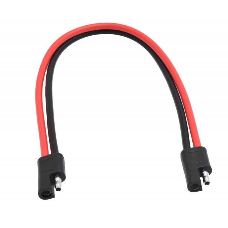 Conector cu Mufa SAE pentru Panou Solar sau Baterii Auto, Grosime 12AWG, 30 cm