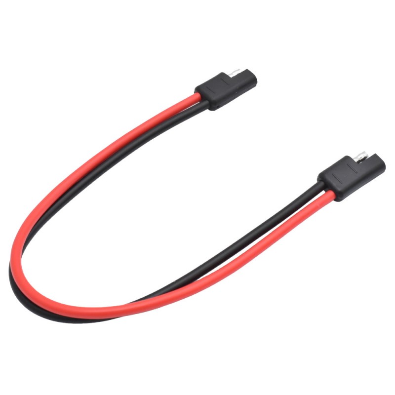 Conector cu Mufa SAE pentru Panou Solar sau Baterii Auto, Grosime 12AWG, 30 cm